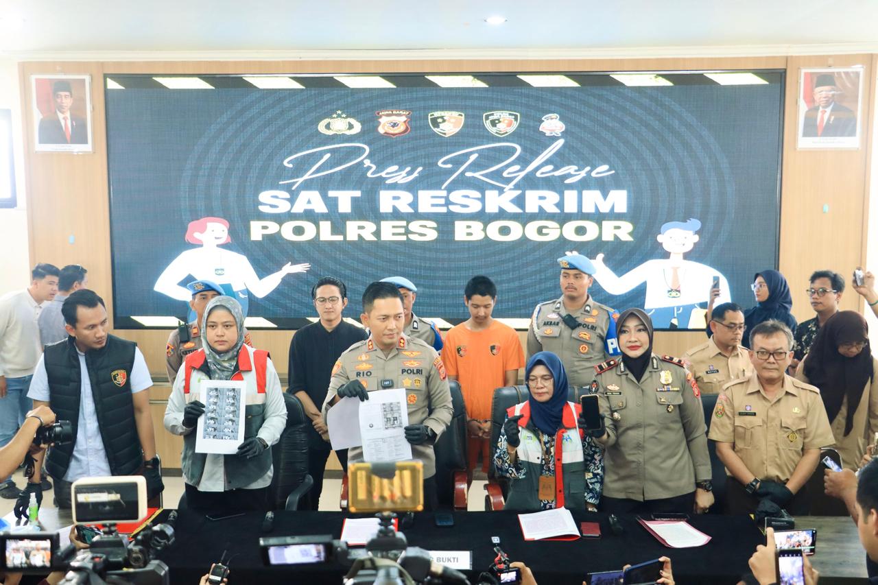 Polres Bogor Kurang Dari 24 Jam Tangkap Pelaku KDRT di Hotel Kemang Jakarta Selatan