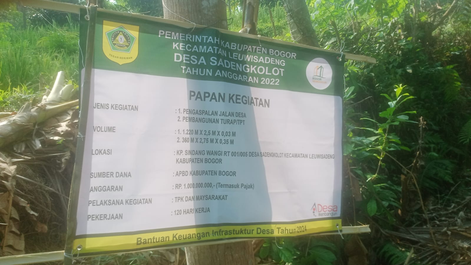Antusias Warga Desa Sadengkolot, Sambut Datangnya Bantuan Keuangan Infrastruktur Desa tahun 2024