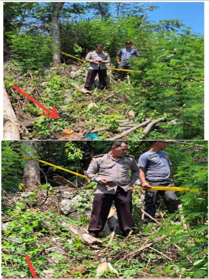 Polsek Klapanunggal Bersama Instansi Terkait Cek TKP Penemuan Mayat Tanpa Identitas Jenis Kelamin Laki – Laki di Wilayah Desa Nambo, Kec. Klapanunggal