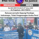 Ratusan Jurnalis Kepung Pendopo Indramayu, Tolak Pengosongan Graha Pers!