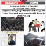 Bogor Berduka, Bogor Mencekam: Penjaga Proyek Tewas Dikeroyok Segerombolan OTK Bersenjata Laras Panjang