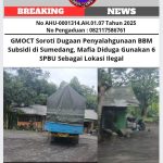 GMOCT Soroti Dugaan Penyalahgunaan BBM Subsidi di Sumedang, Mafia Diduga Gunakan 6 SPBU Sebagai Lokasi Ilegal