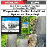 Warga Adukan Kualitas Rehabilitasi JL. Ngareanak – Banyuringin