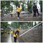 Wakapolres Bogor Pimpin Kegiatan Jum’at Bersih di Kawasan Situ Plaza Cibinong