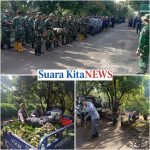 Kodim 0618/KB Laksanakan Program Kerja Bakti Kamis Bersih Bantaran Sungai Cipamokolan Kolot di Wilayah Koramil 1810/Arcamanik